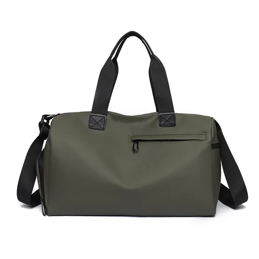 Large Capacity Travel Duffel Bag with Shoe Compartment and Wet Pocket Green