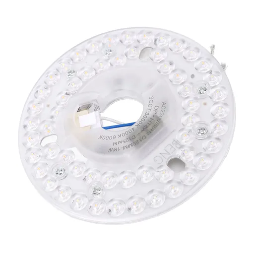 4.92 Inch LED Ceiling Fan Light Retrofit Kit 18W 3CCT 3000K 4000K 6000K Dimmable Round Ceiling Light Replacement PC Board 230V