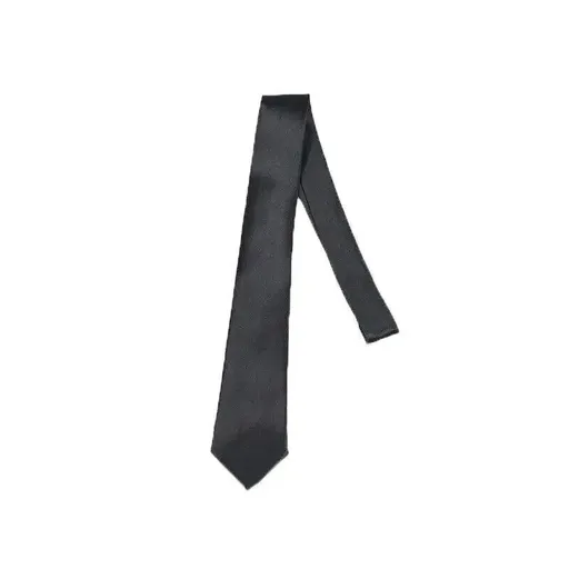Mens Skinny Tie Plain Wedding Slim Necktie Formal Casual Narrow Party - Black
