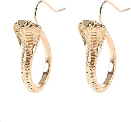 Vintage Cobra Dangle Earrings Personalized Animal Snake Hook Earrings for Women Punk Gothic Ear Jewelry