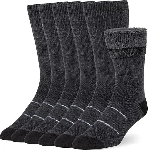 3 Pack Wool Socks for Men & Women Casual Warm Winter Cozy Thermal Socks M