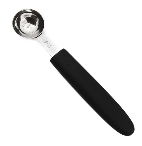 Stainless Steel Fruit Melon Baller Spoon Cutter, Heavy Duty Design Ice Cream Scooper Cookie Scoop with Comfortable Grip Handle