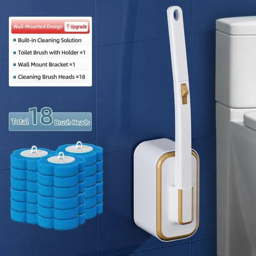 Toilet Brush Set White 01