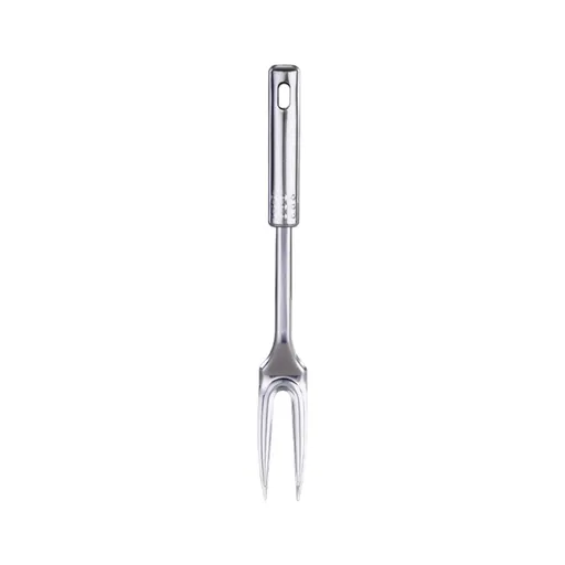 304 Stainless Steel Carving Fork, Two Prong Meat Serving Fork with Long Handle for Grilling Barbecue and Kitchen Use, 13 in