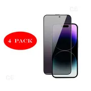 [4-Pack] iPhone 15 Privacy / Privacy Screen Protector Tempered Glass, Anti-spy protection iPhone 15 4 pieces
