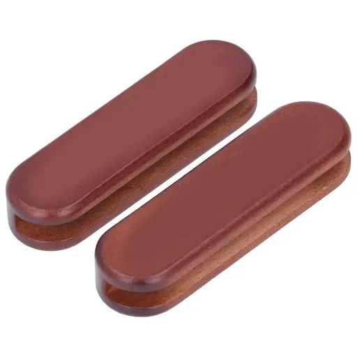 2Pcs Bakeware Wood Handle Prevent Scalding Portable Cookware Wood Handle for Outdoor Camping