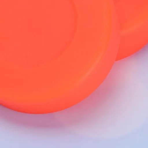 10 Pcs Street Hockey Pucks Durable Orange Rubber Smooth Surface for Practice