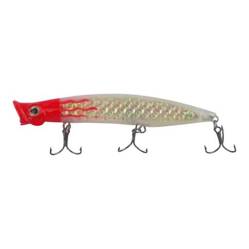 Toppu Mizzu Cupface Popper, 110mm, Silver Red Hex