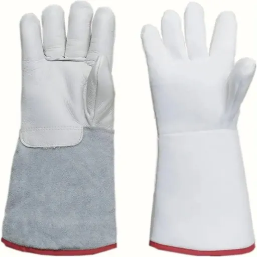 Thermal Leather Freezer Work Gloves – Thinsulate Lined, Kevlar Reinforced Cold Store & Outdoor Winter Safety Gloves(36cm/14.17in)
