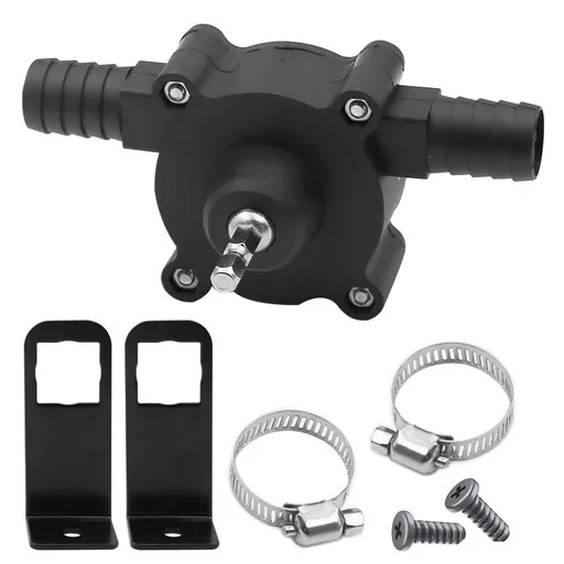 Electric Drill Pump Self-Priming Water Transfer Pump Compact Black