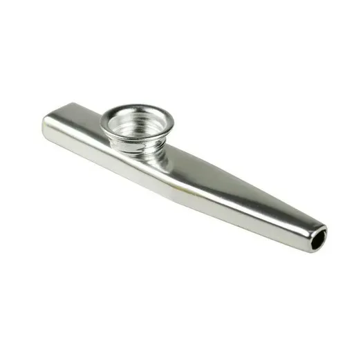 Kazoo Musical Instrument Mouth Flute Diaphragm Guitar Partner Harmonica Style - Silver