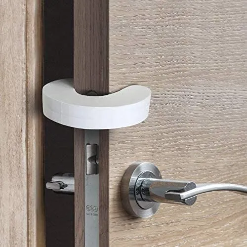 [6-pack -1.5 cm] Door latch safety lock, child door safety lock, baby safe door stopper, protect children's fingers with soft foam protection, prevent finger pinching injuries, child or pet cannot be locked in the room