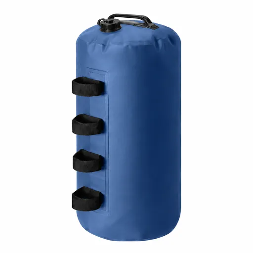 20L Gazebo Water Weight Bag Blue- Portable Refillable Canopy Leg Anchor with Carry Handle, Pole Straps and Anti Backflow Valve for Camping, Marquees and Outdoor Shelters