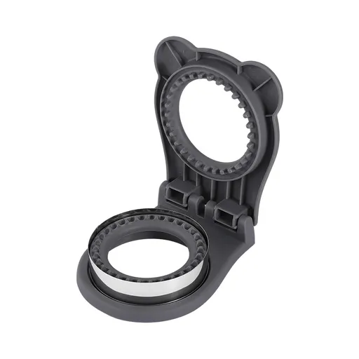 3 Pcs Round Sandwich Cutter & Sealer Full Hand Guard Design Grey