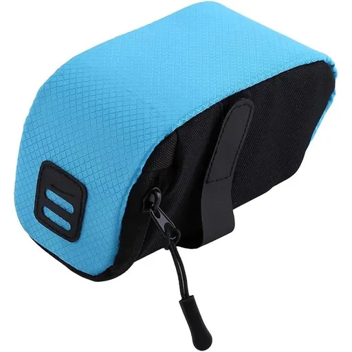 2 pack Saddle Bag Super Light Seat Saddle Bag Under-seat Zippered Opening Storage Bag for Most Kinds of (blue)