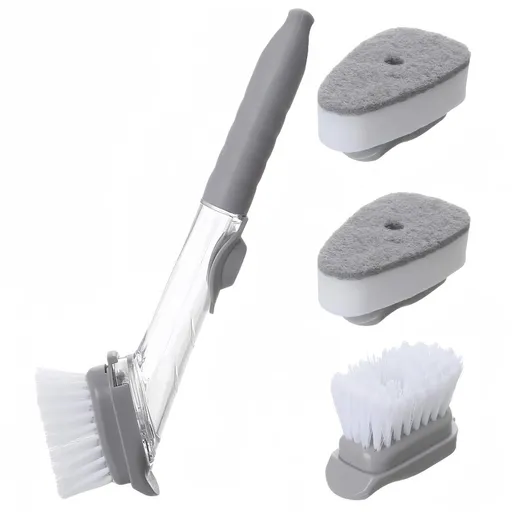 Dishwand Set, No-Scratch Soap Dishwashing Brush Scrubber, Kitchen Cleaning Sponge Cleaning Brush for Pots, Dishes, Sink