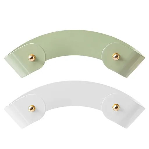 2Pcs Kitchen Pot Lid Organizer with Wear Resistant Finish and Zinc Alloy Hooks for Home Essentials