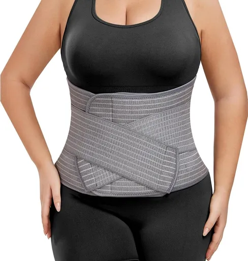 Postpartum Pregnancy Belt - Postpartum Belly Belt - Postpartum Support Belt - Breathable Belly Wrap - Pregnancy Belly Belt - Belly Braces - Corset - Kidney Warmer - Recovery Belt - Lower Back Support - for women - Size S/M - Grey