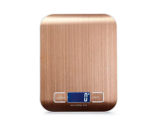 11lb Food Scale Digital Kitchen Scale LCD Display Scale Weight KG G oz ml and lb for Baking and Cooking Stainless Steel Portable Food Scale