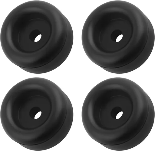4PCS 60mm Rubber Bumper Stops Shock-Absorbing,Trailer Ramp Door Rubber Bumpers Pads with 12mm Screw Hole,Rubbers Bumper Pads for Protecting Truck Cargo Hatch