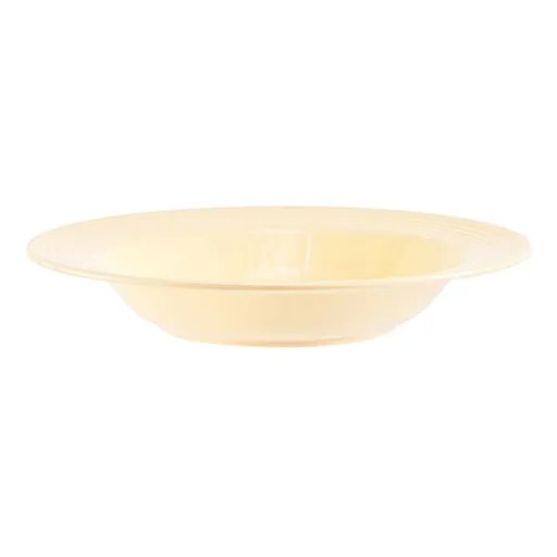 Wide-Rim Pasta Bowl, Plastic Shallow Bowl, Modern Restaurant-Style Dinnerware for Pasta, Salad & Balanced Meals, Dishwasher & Microwave Safe