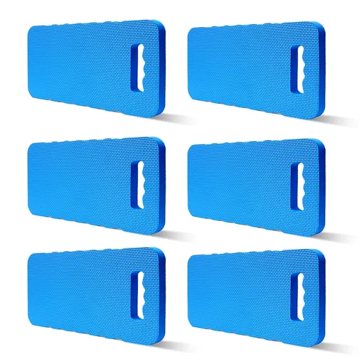 6-Pack Garden Kneeling Cushions - For Gardening, Baby Bath, Yoga, Pilates, Exercise, 16"x8"x1", Blue