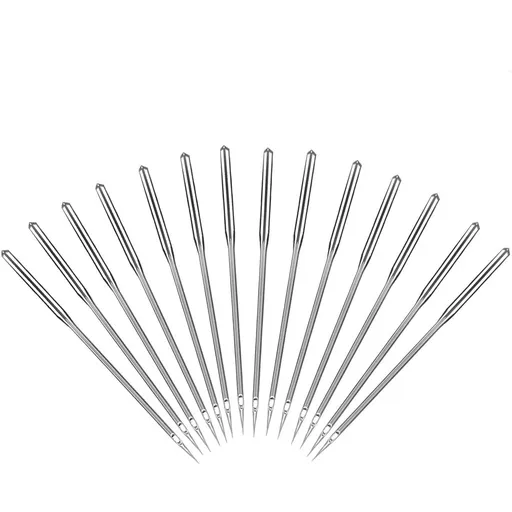 50Pcs Sewing Machine Needles, Universal Sewing Needles for Singer, Brother, Easy Thread, Sizes 65/9, 75/11, 80/12, 90/14, 100/16