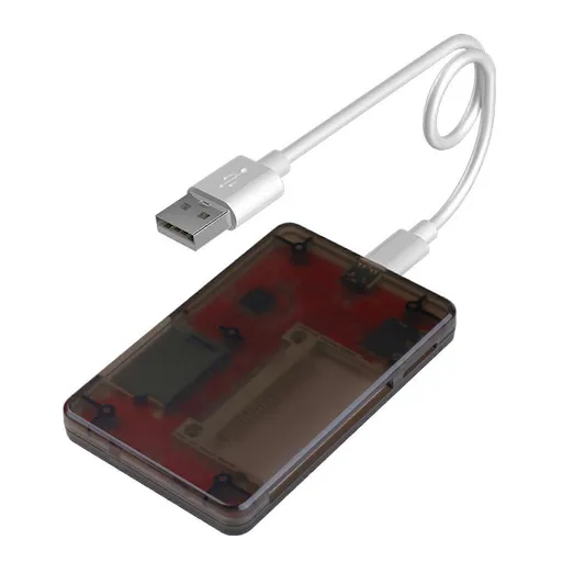 Multi Card Reader Adapter USB 2.0 with Indicator Light for Camera TF SD Cards