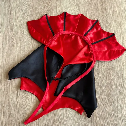 Pet Cape Halloween Cat Dog Adjustable Cloth Bat cape red Free size