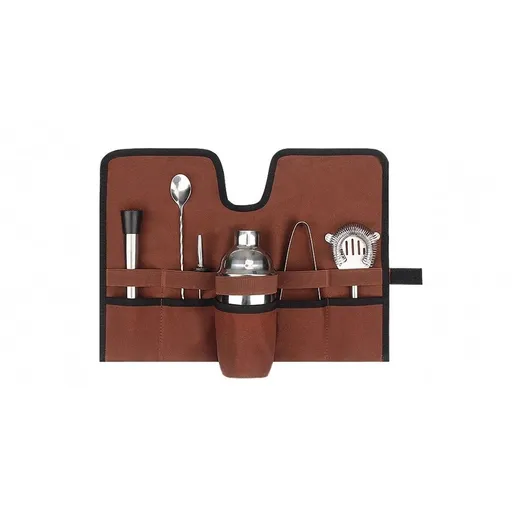 Stainless Steel Cocktail Shaker Set, Bartender Kit Includes Strainer and Stir Stick for Home, Bar, Party, Bar Accessories for The Home Bar Set (Silver)