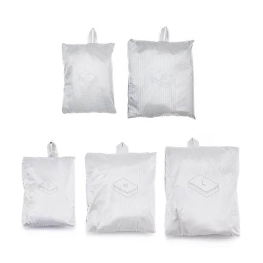 Travel Storage Hanging Bag Polyester Home BS8006 light gray (Double layer) SM two-piece set