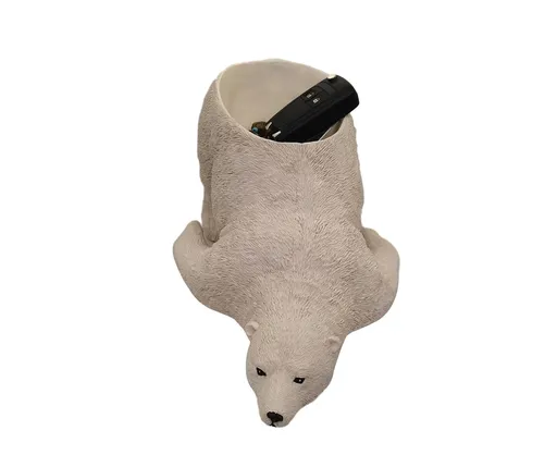 Polar Bear Craft Decorative Entrance Holder - White