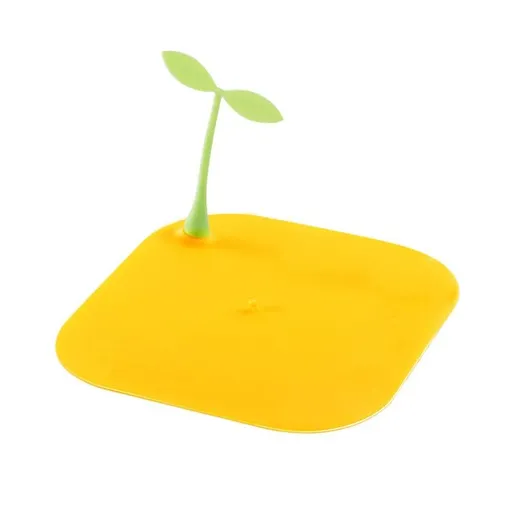 Silicone floor drain with cute bean sprout shape, sewer deodorization and odor prevention pad, insect proof drainage plug