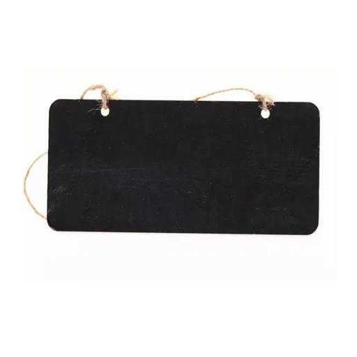 5 Pcs Wooden Hanging Mini Small Chalkboard Label with Hemp Rope - Pastoral Style Creative Wall Hanging Message Board Signs