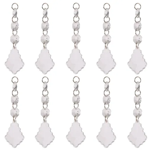 DIY Transparent Acrylic Ball Bead Hanging Pendant Decoration Ornament Accessory (A)