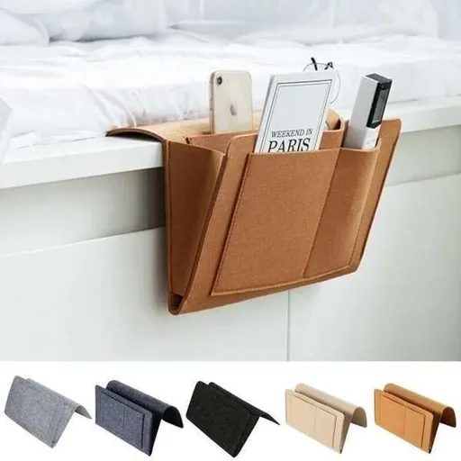 Felt Storage Bag Pouch Bed for Home, Black