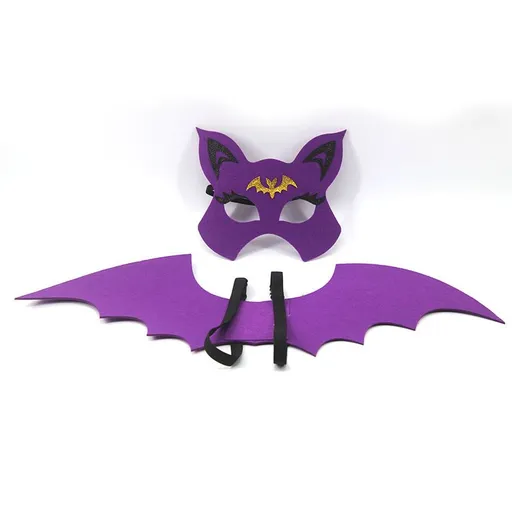 2-piece Bat Wings With Mask Cosplay Performance Decoration Props, Suitable For Children 0-5 Years Old