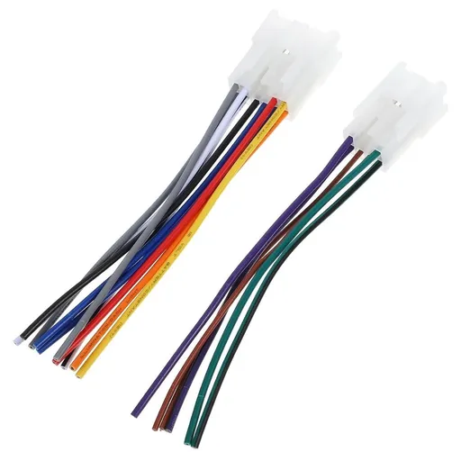 Plastic Wiring Harness Adapter Kit for Car Stereo Installation - Universal Fit Effortless Connection Enhanced Audio Experience