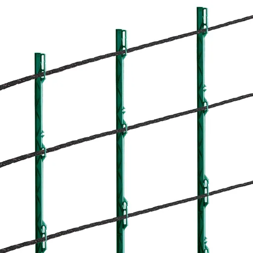Electric Fence Wire, 1000Ft 305M Portable Polywire, 1/4" Diameter 2 Copper Strands for Reliable Conductivity and Rust Resistance, Fencing Rope Line for Horse, Cattle, Livestock