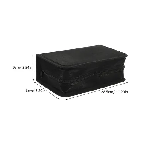 128 capacity CD-DVD storage box, rectangular CD rack manager, car CD bag for easy access
