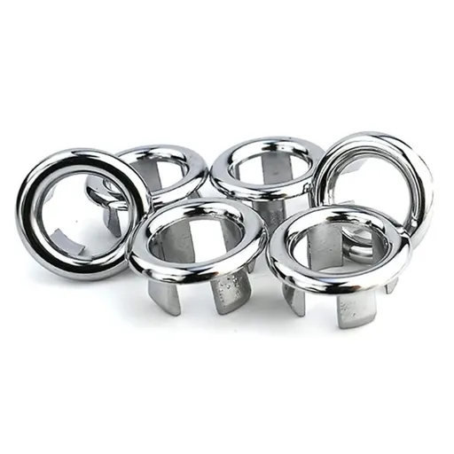 6 Pack Small Sink Insert,Washroom Overflow Drain Cover,Plastic Sink Overflow Ring,Vanity Sink Overflow Cap,Round Basin Cover for Kitchen Bathroom