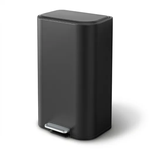 Cefito Kitchen Trash Can 40L Pedal Bins Rubbish Bin Steel with Soft Close Lid, Removable Inner Bucket, Rectangular Garbage Can Recycling Bin, Black