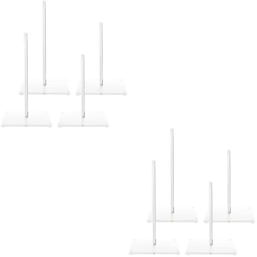 Acrylic Donut Stand Tower Clear Wedding Style Tabletop Decor 8 Pcs