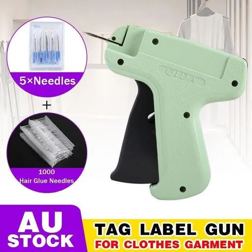 Clothes Garment Price Label Tagging Tool with 1000 Glue Needles and 5 Needles