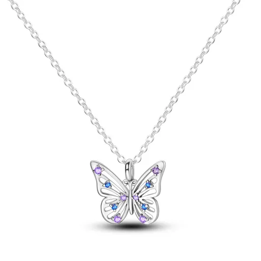925 Sterling Silver Necklace for Women, Pendant with Lollipop, Heart, Moon, Geometric, Simple, Fine Jewelry Gift