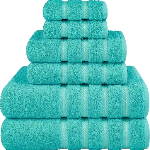 Blue‑Green 34x34cm Pure Cotton Towel | Christmas Refreshing Household Gift | Soft Square Facial Towel