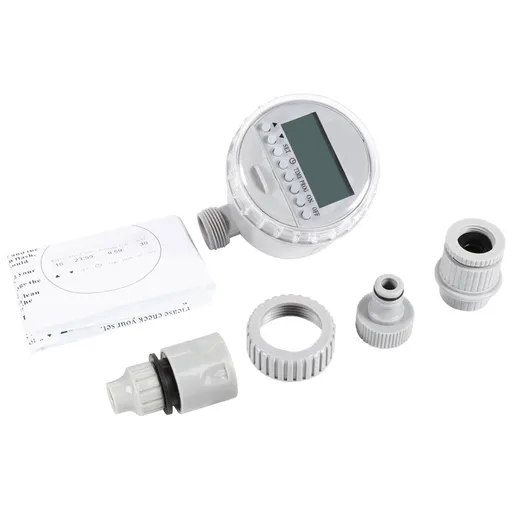 1Pc Solar Power Home Garden Auto Water Saving Irrigation Controller LCD Digital Watering Timer