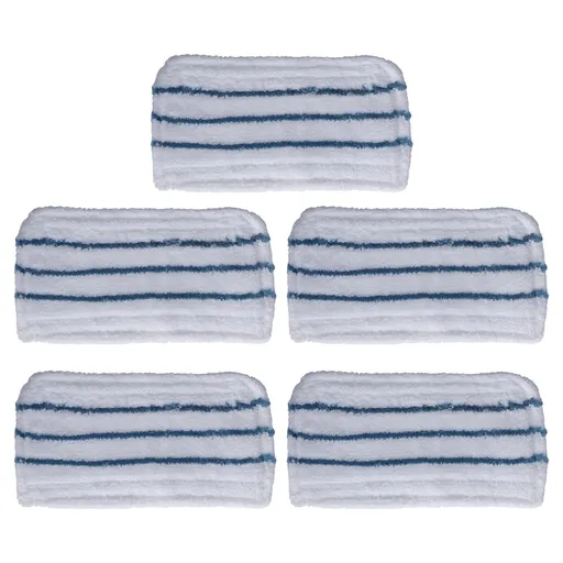 5 Piece Washable Fiber Mopping Pads Replacement for Steam Mop FSM1610 1630