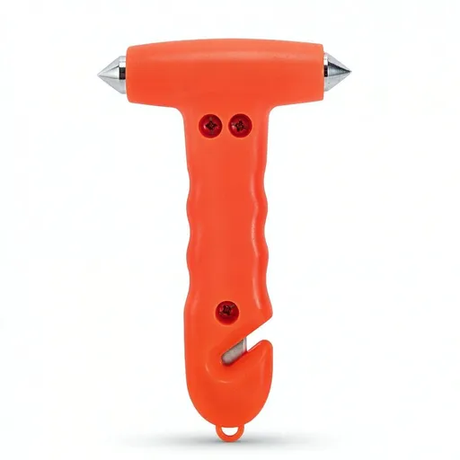 Car Safety Hammer Auto Emergency Escape Hammer with Window Breaker and Seat Belt Cutter, Striking Red Emergency