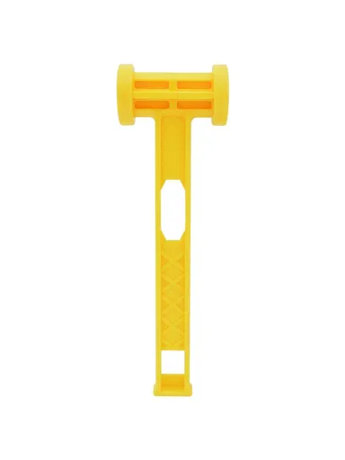 Portable PE Tent Peg Hammer Lightweight Camping Mallet for Tent, Tarp & Canopy Outdoor Activities - Yellow